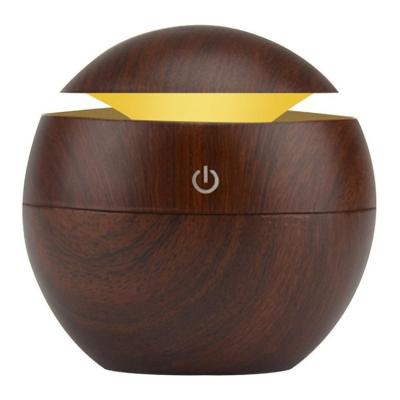 China Wooden Ultrasonic Portable Colorful Grain Lamp Night Mute 5v Humidifier Air Cool Mist Air Humidifier For Indoor Bedroom for sale