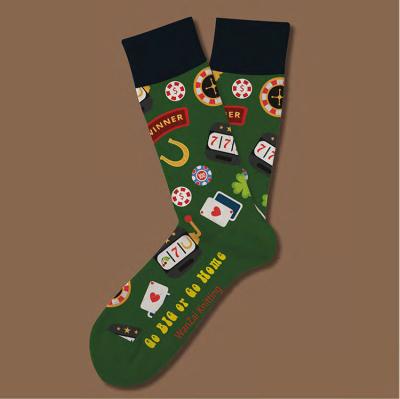 China WZ Professional QUICK DRY 100% Support Jacquard Happy Custom Colorful Funk'd Up Design Socks for sale