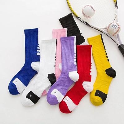 China Basketball socks elite long lasting socks thickened lengthened high tube one-piece generation socks towel bumps sweat-absorbent breathab for sale