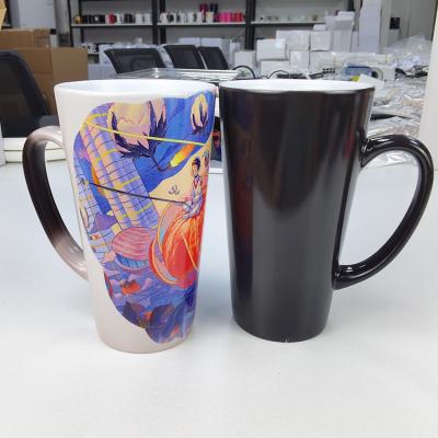 China Sublimation 17oz Viable Color Changing Cone Mug For Promotion Gift for sale