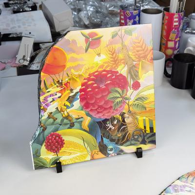 China Europe 30*30cm Sublimation Photo Frame Sublimation Coated Slate SH33 for sale