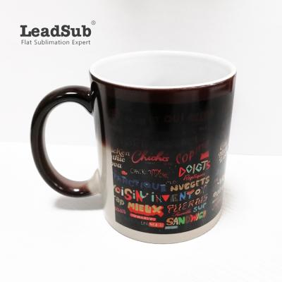 China Viable Color Changing Ceramic Tea Cup Sublimation Mug Dropshipper Tea Mug Custom Printing for sale