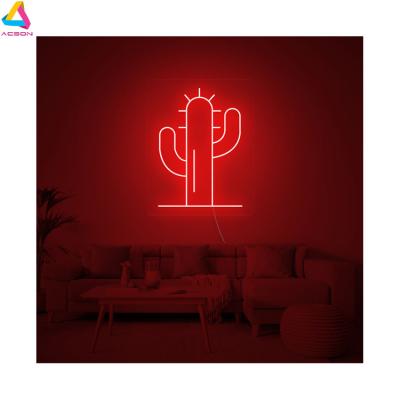 China Long Lasting Cactus Custom Neon Signs For Party Supplies Girls Room Decoration Accessory for sale