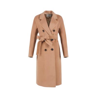 China 2022 Anti-wrinkle Women's Fashion Cashmere Coat Warm Crossover Women Lady Long Coat Luxury Winter Wool Coat for sale