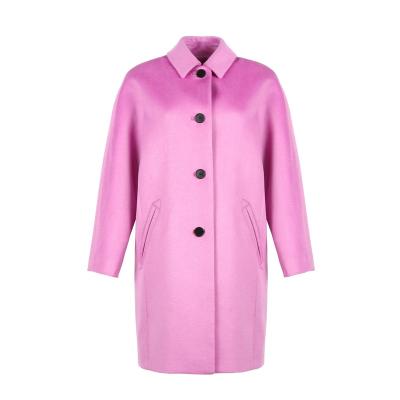 China 2021 Anti-wrinkle fashion women woolen coat half for ladies woolen oversized single breast casual coat plus size woolen smart coat for sale