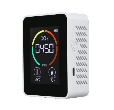 China Household Air Quality Analyzer Carbon Dioxide Concentration Monitoring Instrument Temperature Humidity CO2 Gas Exceeding Alarm Detector for sale