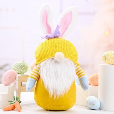 China Cute Gnome Bunny Gnomes Ornaments Easter Gift Polyester Wholesale Easter Gnome Decoration Plush Dolls for sale