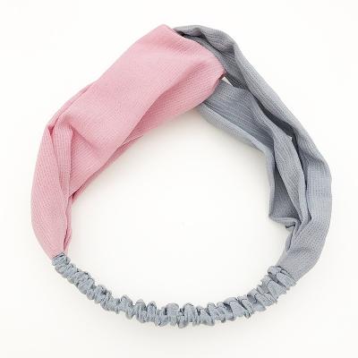 China European and American women's retro style elastic hair band headband in stock for sale