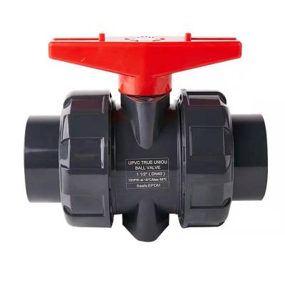 China UPVC General Industrial Professional Manual Corrosion Resistant Ball Valve for sale