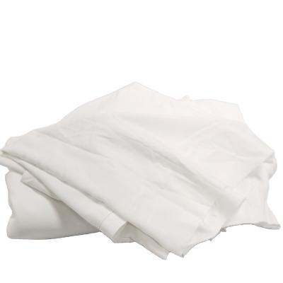 China Strong White Cotton Rags Bed Sheet Capacity Water Oil Absorption Standard Hotel Recycling Sheets Recycled 100% Cotton Fabric for sale