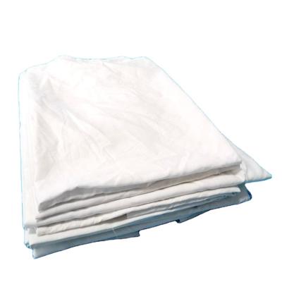 China Strong Oil Water Absorbency Second Hand Bed Sheet Cotton Floss White Industrial Prices Wiping Rags for sale