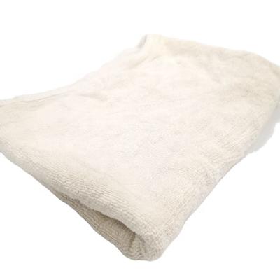 China Industrial Water Oil Absorption Cotton Excellent Capacity Strong Quality Wiping Rags White Color Towel Oil Absorption 100% Cotton for sale