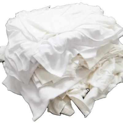 China Strong Absorption Capacity Water Oil White Clothes Cutting Dropping Wiping Rags Industrial Oil White Cleaning Cloths for sale