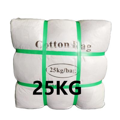 China Strong Oil Water Absorbency General Cleaning 35-55cm Waste Cloth Cut Pieces White T-shirt industria cotton rags for sale