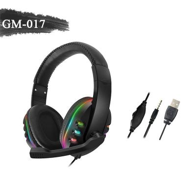 China Hotsales LED Light Gaming Earphone PS4 Game Console Wired Headset USB Gaming Headset Computer With Border Marker for sale