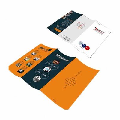 China paper & Cardboard Printing Service Brochure Printable Triple Folded Leaflet Flyer for sale