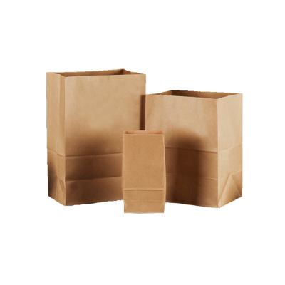 China Recycled Materials Wholesale Factory Price Food Baking Oilproof Kraft Paper Bag For Sale for sale