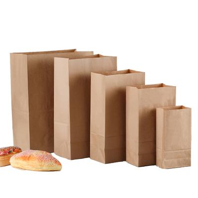 China Recycled Materials Customized Best Printing Food Grade Brown Kraft Paper Biodegradable Packaging Bag for sale