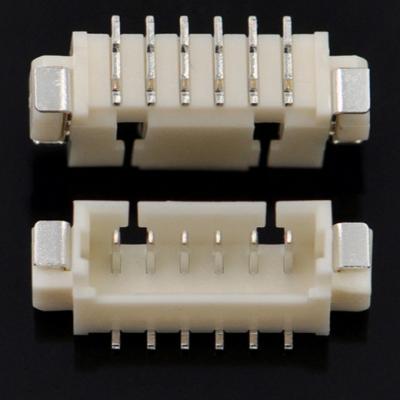 China Plastic Vertical Type Pitch 1.25mm 7 Pin Multiple Pins Horizontal SMT FPC Connector MH Wire Type To Board Connectords for sale