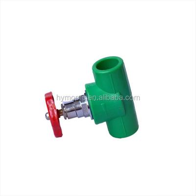 China General ppr fittings manufacture plumbing materials din 8077 green color 8078 plastic gate valve ppr for sale