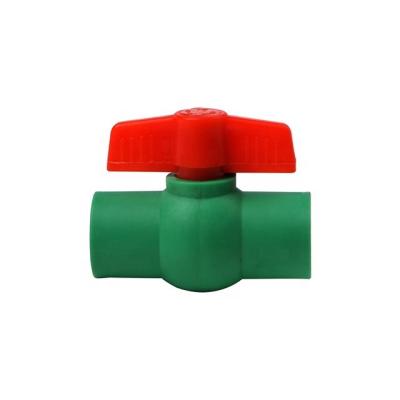 China General ppr plastic plumbing valve 32mm green hardware OEM ppr pipe and fittings ball valves price list for sale for sale