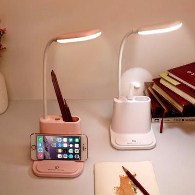 China With multifunctional eye protection desk lamp for mobile phone rechargeable for socket fan for night light for sale