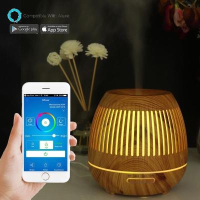 China With 7 Colored Light Ultra-quiet Ultrasonic Anion NEW 400ML WIFI Mini Aroma Diffuser Heating Diffuser With 7 Colored Light for sale