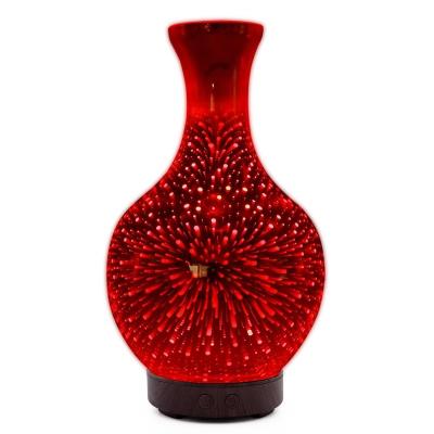 China Smell Cozy Essential 3D Oil Diffuser Vase Cover Glass Diffusers for Therapeutic Oils, Cool Mist Humidifier for sale