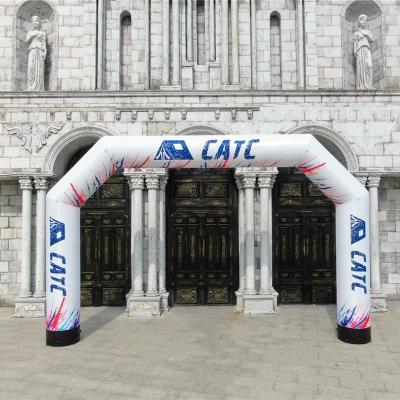 China Work with Inflatable Blower CATC TPU Fabric Printing Racing Events Sports Arch Gate with LOGO for sale