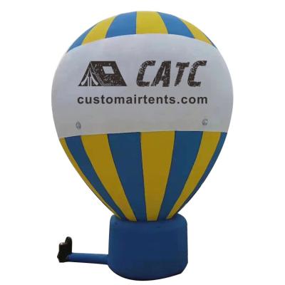 China Advertising Promotional Rainbow Giant Advertising Inflatable Balloon For Show Air Balloon Hot Shape for sale