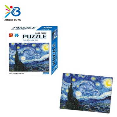 China High Quality DIY TOY Architectural Beauty Oil Painting Jigsaw Jigsaw Puzzle 1000 Children Puzzles for sale