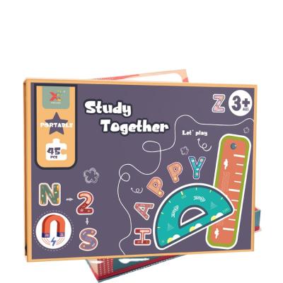 China Cartoon Toy Magnetic 3D Jigsaw Puzzle for Children Educational Toy Letter and Word Kids for sale