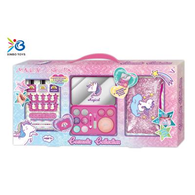 China Lovely New Design Kids Unicorn Game Cosplay Makeup Set Toy For Girl Gift XB004577 for sale