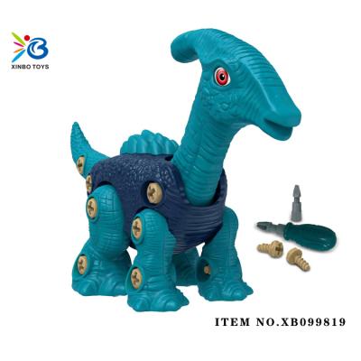 China Amazon Assembling Dinosaurs Steam Diy Dinosaur Toy Plastic Dinosaur Toy With Screwdriver XB099819 - XB099818 for sale