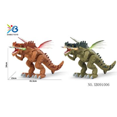 China Hot Selling Realistic Simulation Battery Operated Kids Walking Sound Throw Dinosaur Toys XB091006 for sale