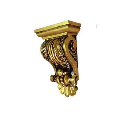 China Traditional Best Price Wholesale Popular Rigid Polyurethane Foam Wood Braces For Decoration Lion Corbel Pu Corbels For Ceiling for sale