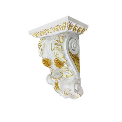 China Modern Bracket Decorative PU Carved Wholesale Wooden Hand Brace For Outdoor for sale