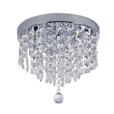 China Embeded Luster Teardrop Lighting Hanging Crystal Luxury Living Room Lights Lamps for sale