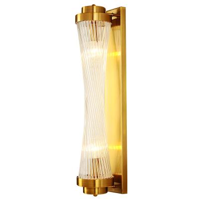 China Modern Nordic Minimalist Fashion Modern Crystal Wall Lamp Living Room Corridor Decorative for sale