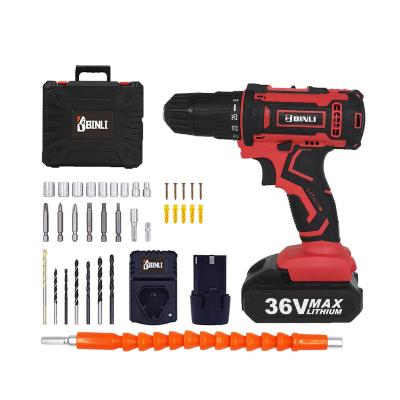 China Hand 12V 18V 20V 24V Lithium Battery Cordless Impact Mini Electric Combo Kit Power Tool Drill Set for sale