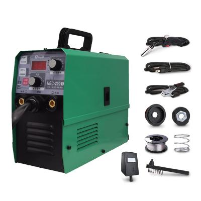 China 110V 220V 200 250 300 400 Amp Inverter Double Pulse Portable Gasless Mig Mag Mma Welding Machine for sale