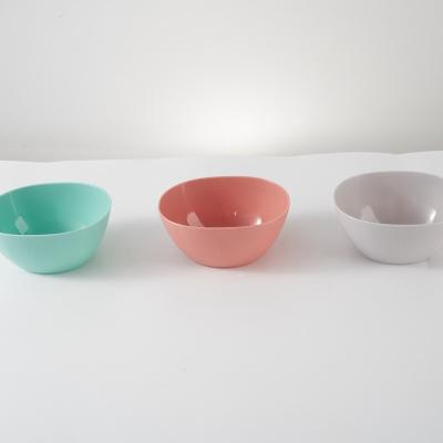 China Customized Viable Plastic Food Color Mixing Bowls Set Container PP Kitchen Salad Bowl Multi Durable Mini Soup Bowl for sale