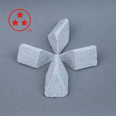 China Good Quality Mass Finishing Grinding Abrasive Angle Cut Triangle polishing Barrel Media for sale