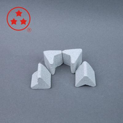 China Vibratory Surface Finishing Grinding Stone Ceramic Media Vibratory Finishing Media for sale