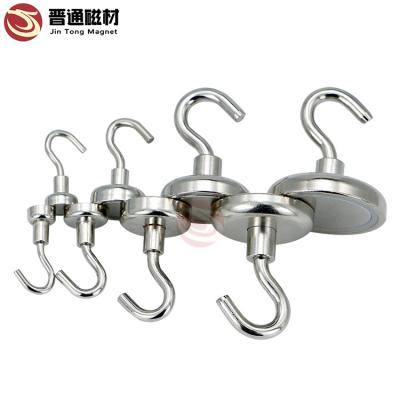 China Industrial Super Strong Magnetic Hook Holder Neodymium Magnet Magnetic Hooks for sale