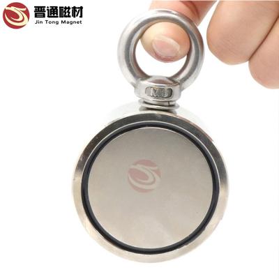 China Wukong Industrial Double Sided Magnetic Magnet Round Next Generation Neodymium Fishing Magnets for sale