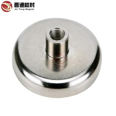 China Internal Threaded Rods Industrial Magnet Pot Magnet Are Powerful Mounting Magnet for sale