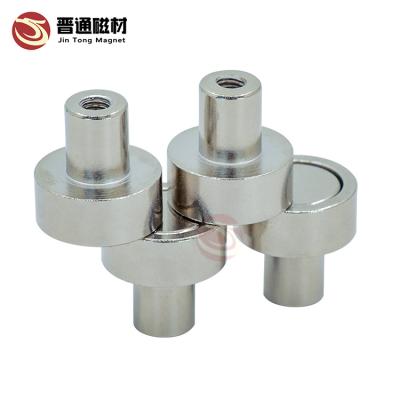 China Industrial Rare Earth Neodymium Magnet D60 D75 Magnet Pot Powerful Pot Magnets for sale