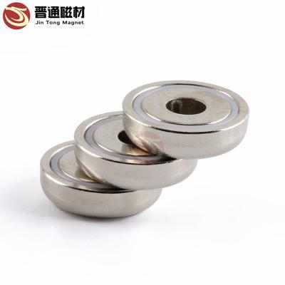 China Industrial Magnet Rare Earth Neodymium Cup Holder Strong Magnet Cavity Pot Permanent Magnet for sale