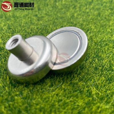 China Industrial Magnet Ndfeb Neodymium Pot Magnet With Internal Wire Ring Magnet Fishing Magnet Magnetic Material for sale